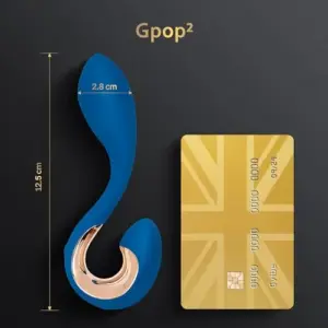 G-Vibe Gpop 2 Vibrador 6 Modos Silicone Hipoalergênico Azul