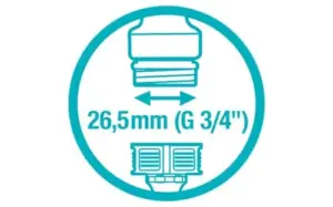 Gardena Conector de Mangueira Plástico Cinzento Conexão Rápida