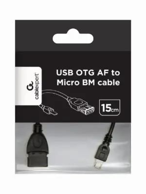 Gembird A-OTG-AFBM-03 Cabo USB OTG Fêmea Micro USB 0,15 m