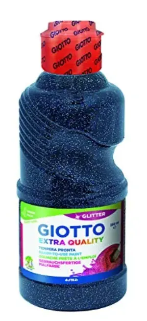 Giotto Guache Líquido Glitter Azul Escuro 250ml Giotto