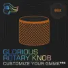 Glorious PC Gaming Race GMMK Pro Teclado Rotativo Dourado