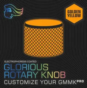 Glorious Pro Tecla Rotativa Compatível com GMMK Pro Amarelo