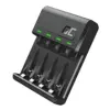 Green Cell VitalCharger AA AAA Recarregador USB-C Micro USB