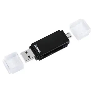 Hama Leitor de Cartões OTG USB 2.0 Preto