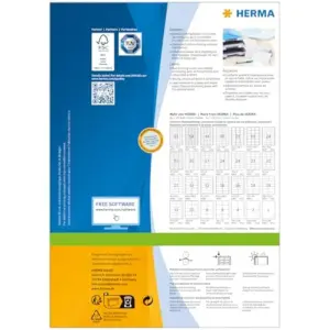 Herma Etiquetas Autocolantes Permanentes Premium 4677 63,5×38,1mm Branco