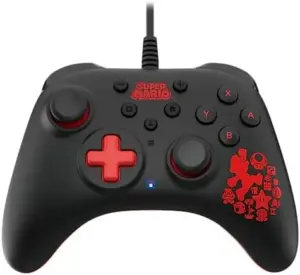 Hori HoriPAD Turbo Mario Preto Vermelho Gamepad Nintendo Switch