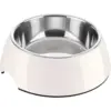 Hunter Comedouro Melamina e Inox XL Branco