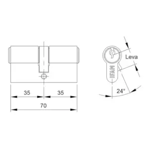 IFAM Cilindro Europerfil F5S4040N 80mm