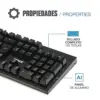 Iggual Obsidian Teclado Mecânico Azul RGB