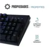 Iggual Obsidian Teclado Mecânico Azul RGB