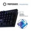 Iggual Obsidian Teclado Mecânico Azul RGB