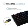 Iggual Obsidian Teclado Mecânico Azul RGB