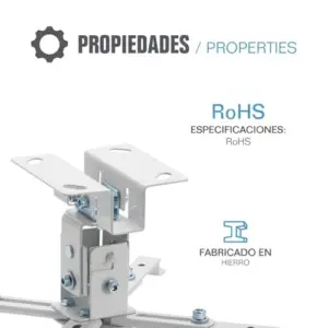 Iggual STP01 Suporte de Projetor Teto 370mm Branco