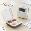 InnovaGoods Caixa de Comprimidos Eletrônica Pilly 5 alarmes brancos com vibração