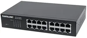 Intellinet Switch 16x Giga Portas RJ45 Preto