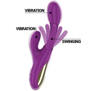 Intense Fun Apolo Vibrador Multifuno Recarregável 7 Vibrações Roxo