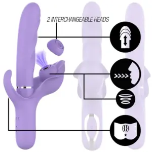 Intense Fun Intense Billie Vibrador Multifuno Recarga Roxo