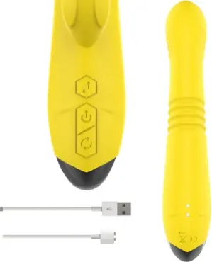 Intense Fun Toky Vibrador Multifuncional Estimulador Clitórico Amarelo