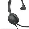 Jabra Evolve2 40 auscultador com microfone preto monofônico
