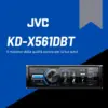 JVC KD-X561DBT Receptor de Mídia Digital de 3″ com Bluetooth e DAB