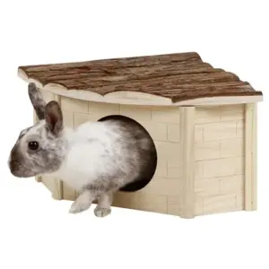 Kerbl Casa para Roedores Kit Automático Madeira Natural 25x25x17cm