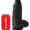 King Cock 9” Chubby Dildo Transparente Realista