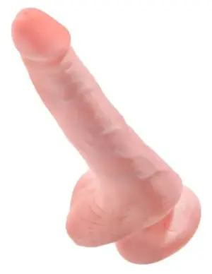 King Cock Dildo Realista Transparente 6″
