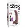King Cock Dildo Realístico com Ejaculação 9″ Castanho