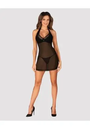 Obsessive Medilla Chemise Tanga Preto M/L