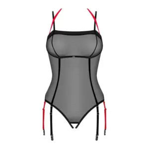 Obsessive Glandez Crotchless Teddy Sexo Preto M/l
