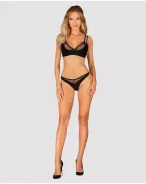 Obsessive Nesari Set Two Pieces Sexy Black M/L