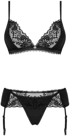 Obsessive Maderris Conjunto de Lingerie Sexy Azul M/L