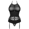 Obsessive Serafia Corset Sedutor Preto M/L Ajuste Perfeito