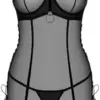 Obsessive Glandez Corset M/L Sexy Preto 195x130x50