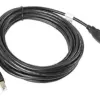 Lanberg CA-USBA-10CC-0050B Cabo USB 5m Macho a Macho