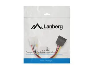 Lanberg Cabo de Alimentação Molex SATA 15cm