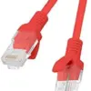 Lanberg CAT6 UTP Cabo de Rede 20m Vermelho