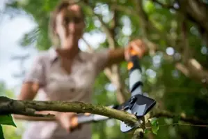 Fiskars SmartFit L86 Telescópica Aço Inoxidável Preto/Laranja