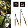 Fiskars SmartFit L86 Telescópica Aço Inoxidável Preto/Laranja