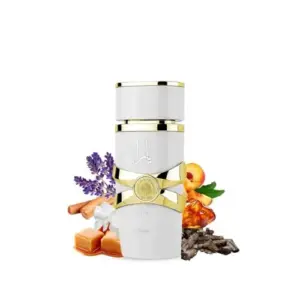 Lattafa Yara Moi Woman Notas de jasmim, pêssego, caramelo, âmbar, sândalo, baunilha, patchouli 100ml Eau de Parfum