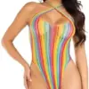 Leg Avenue Bodysuit Cross Multicolor Unico