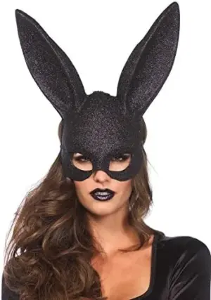 Leg Avenue Rabbit Mascara com Purpurina