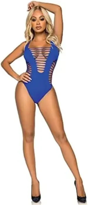 Leg Avenue Racerback Body Fone Azul Único