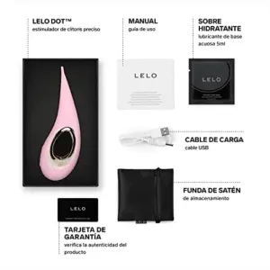 Lelo Dot Estimulador Clitóris 8 Modos Silicone Rosa