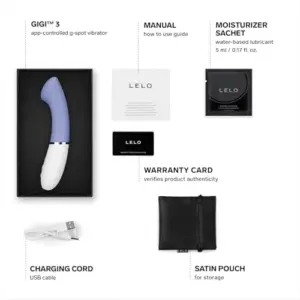 Lelo Gigi 3 Vibrador G-spot 8 modos Silicone Azul