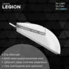 Lenovo Legion M300S Gaming Mouse 6 Botões RGB Branco