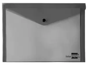 LiderPapel Bolsa Envelope Plástico A5 Preto Boche