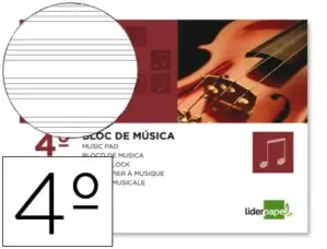 LiderPapel Caderno de Música Folio 20 fls