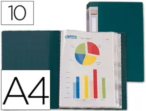 Liderpapel Classificador 10 Bolsas Verde A4