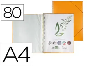 LiderPapel Classificador 60 capas Laranja DIN A4